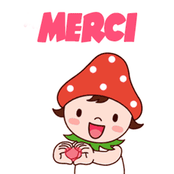 gif animé merci coeur